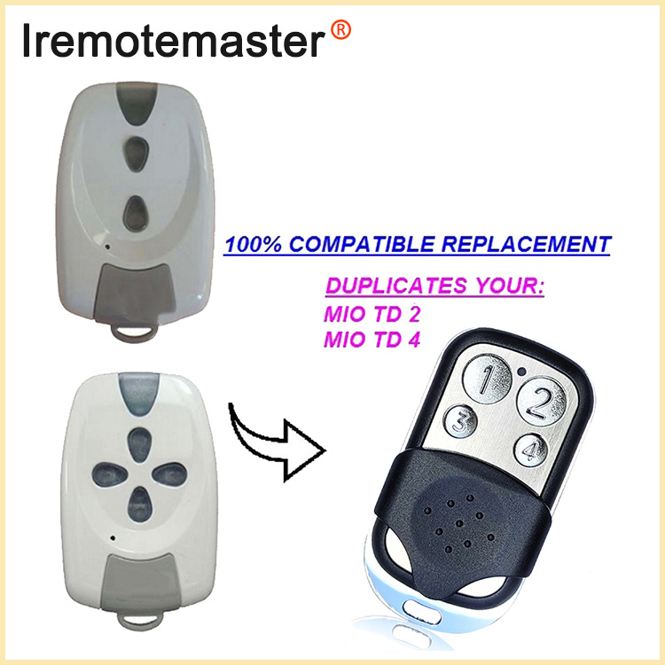 Per MIO TR2 TR4 Garage Control Remote Rolling Code 433MHz