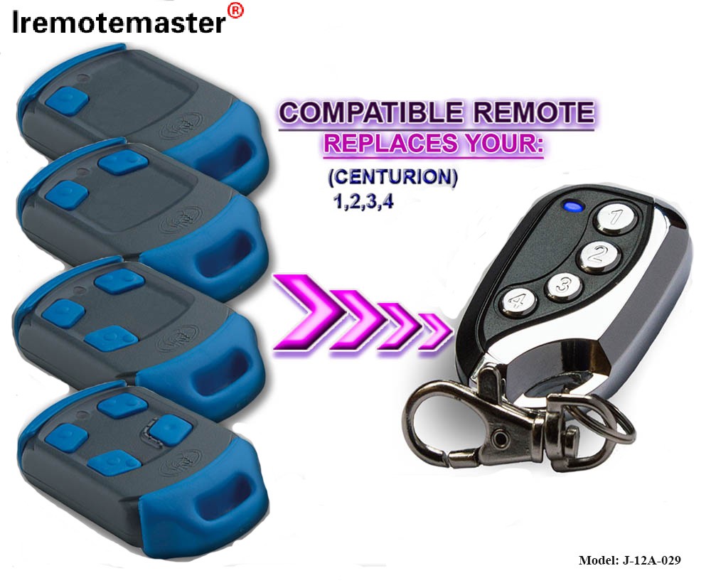 Per a sostituzione di telecomando 433.92MHz Rolling Code Garage Door Opener Command Transmitter